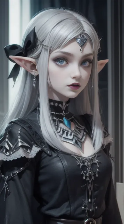 Silver hair, Goth Princess Zelda,