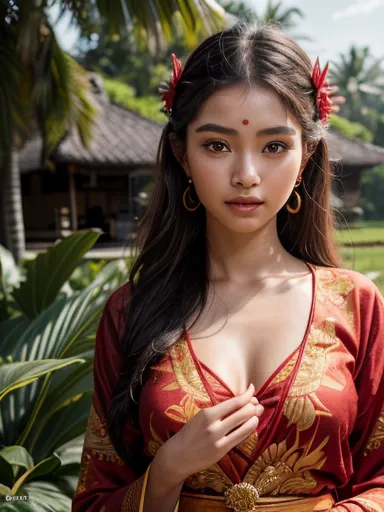 (best quality,4k,8k,highres,masterpiece:1.3),ultra-detailed,(realistic,photorealistic,photo-realistic:1.37), Beautiful Balinese ...