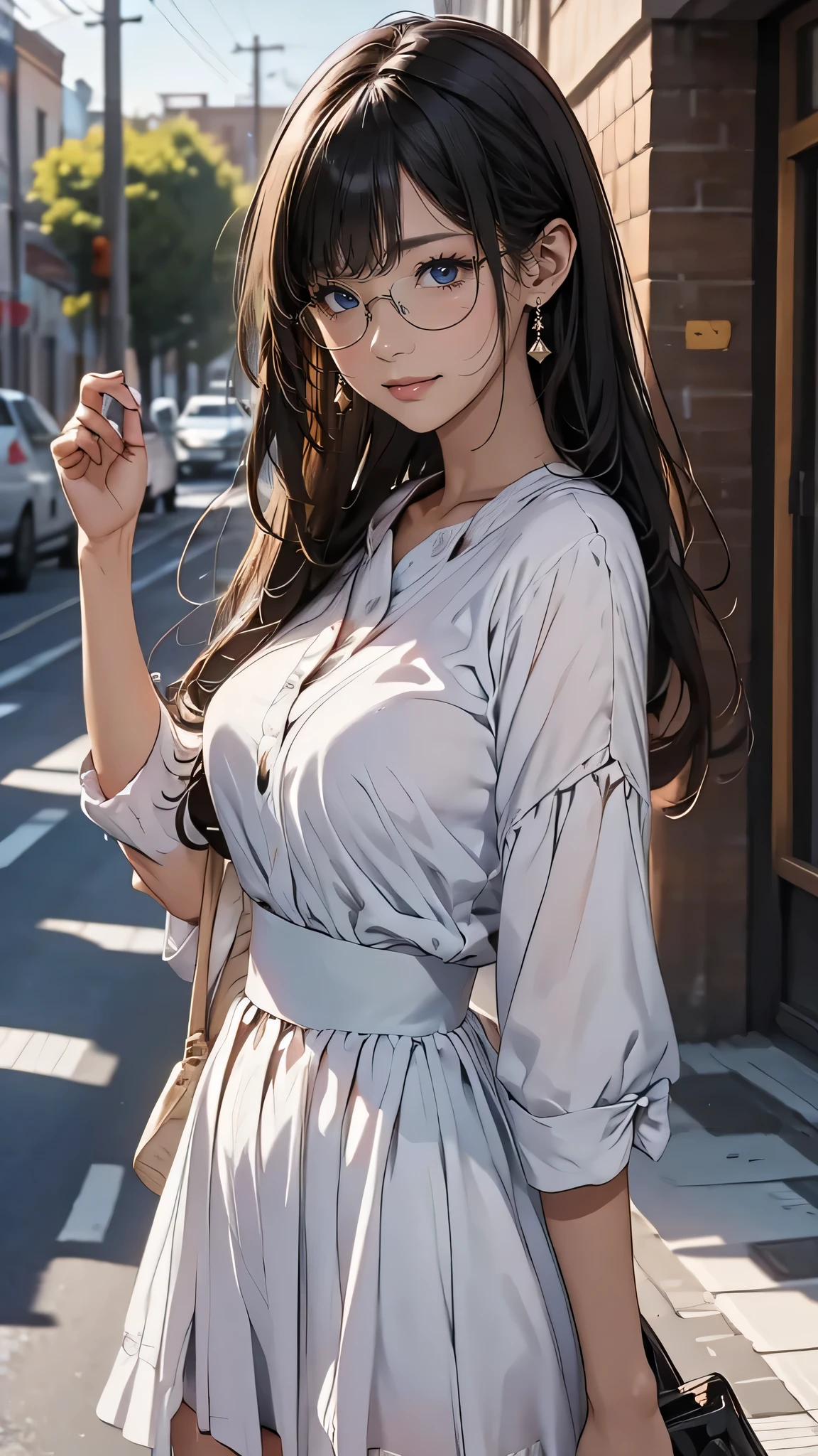 looking at viewer,high school girl,leaning forward,(random cute clothes),(random Lively pose),(Thin type),(large breasts),(random hairstyle),(Highest image quality, (8K), Ultra-realistic, Best Quality, High quality, High Definition, high quality texture, high detailing, Beautiful detailed, fine detailed, extremely details CG, Detailed texture, realistic representation of face, masterpiece, presence)