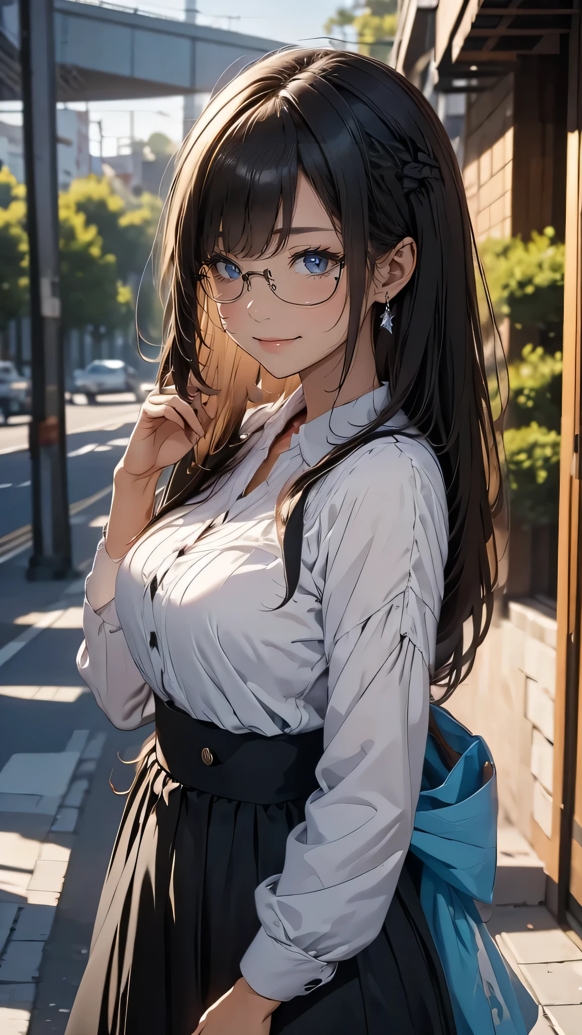 looking at viewer,high school girl,leaning forward,(random cute clothes),(random Lively pose),(Thin type),(large breasts),(random hairstyle),(Highest image quality, (8K), Ultra-realistic, Best Quality, High quality, High Definition, high quality texture, high detailing, Beautiful detailed, fine detailed, extremely details CG, Detailed texture, realistic representation of face, masterpiece, presence)