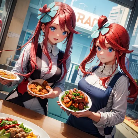 girls on a food trip to korea