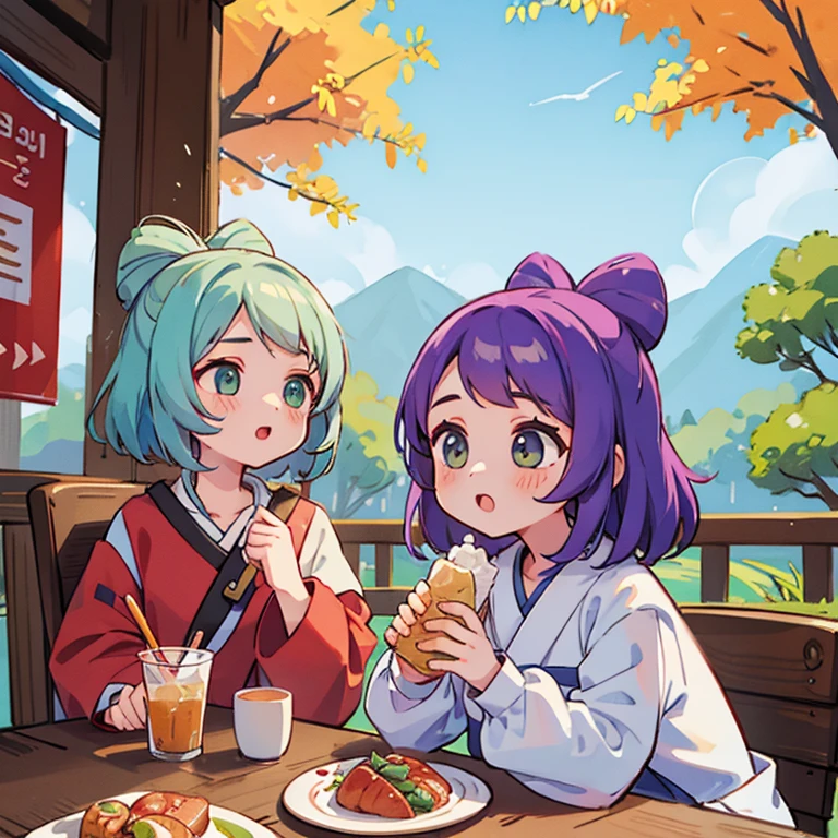 Girls on a food trip to Korea