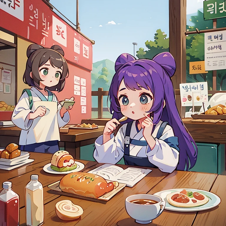 Girls on a food trip to Korea