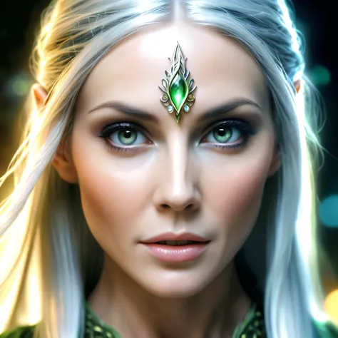 Long exposure photo of a elven_woman, 35 years old, closeup, awardwinning, amazing details, best quality . Blurred motion, strea...