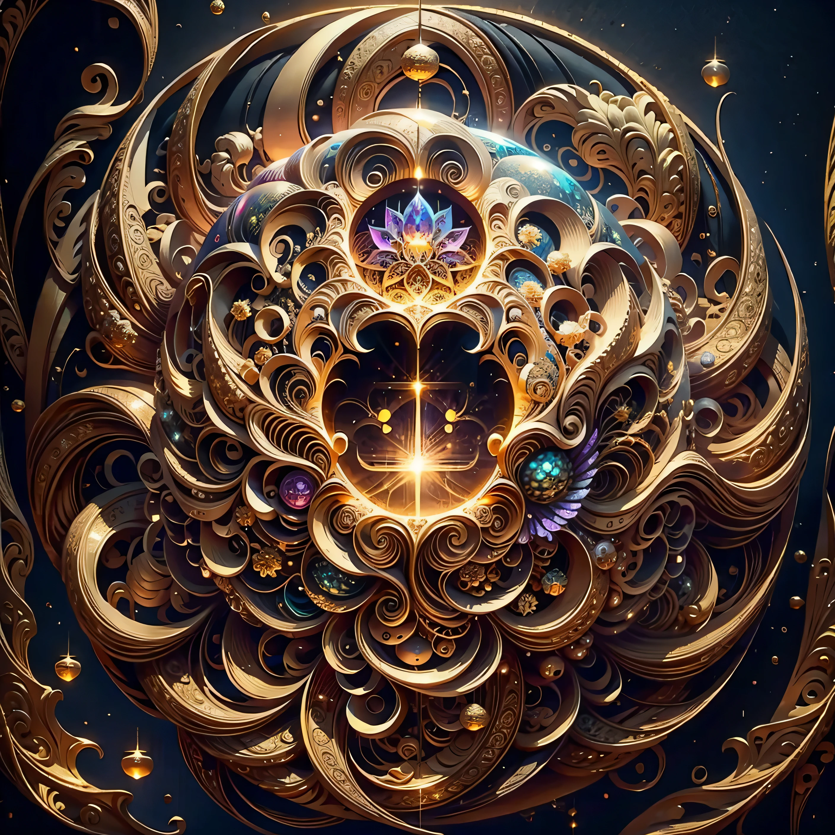 Highest image quality, ultra high definition, masterpiece, flower of life, Enlightenment, koy fish, golden dragon, light and shadow, particle light, particle special effects, Bioluminescence, beautiful romance, beautiful, dream highest quality, ultra high definition, masterpiece, exquisite CG, exquisite details, rich picture layers, beautiful, perfect details, best quality, highest image quality, high resolution, high definition, 16k, 8k, UHD, HDR, HD,--v5,--ar