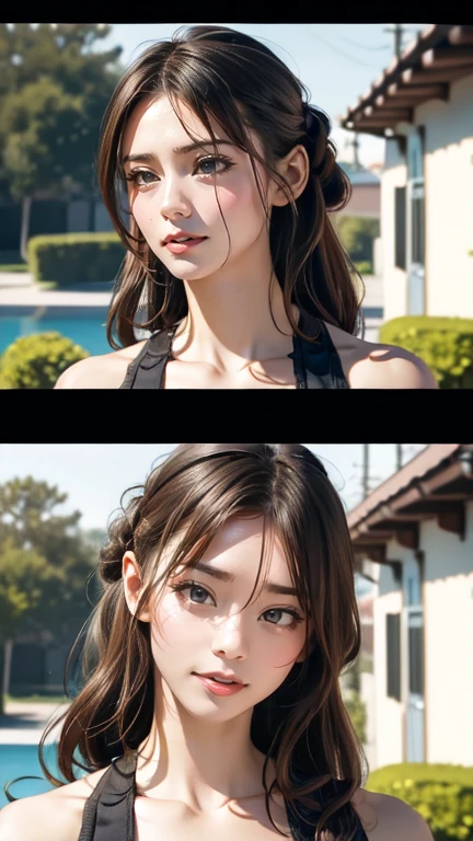 (Random Location),(Random Hairstyles),(Movie-like scene,Best image quality,(8k), Ultra-realistic, 最high quality, high quality, High resolution, high qualityな質感, Attention to detail, beautiful, detailed, Extremely detailed CG, detailedなテクスチャ, Realistic facial expressions, masterpiece, in front, dynamic, bold), ((round face:1.4))