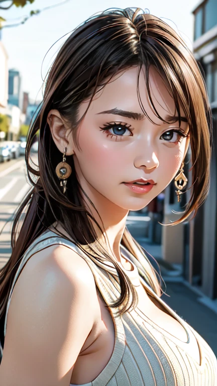 (Random Location),(Random Hairstyles),(Movie-like scene,Best image quality,(8k), ultra-realistic, 最high quality, high quality, High resolution, High quality texture, Attention to detail, beautiful, detailed, Extremely detailed CG, Detailed texture, Realistic facial expressions, masterpiece, in front, dynamic, bold), ((round face:1.4))