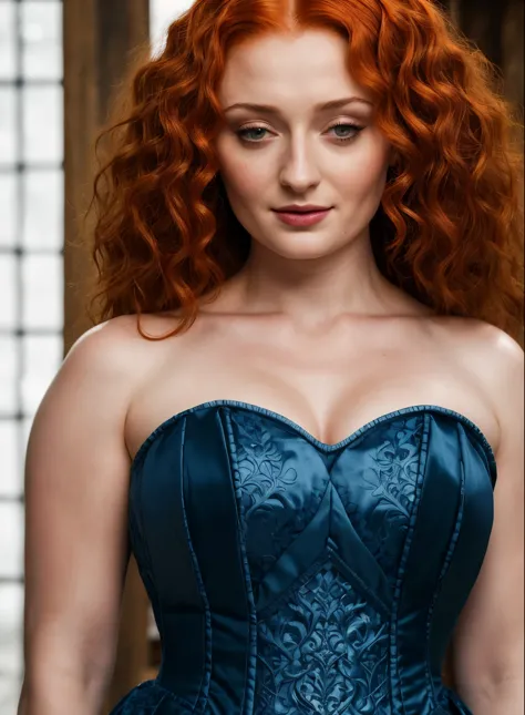 face of sophie turner, sansa stark played by sophie turner, the de facto lady of the eyrie, is a 40-year-old mature queen with a...