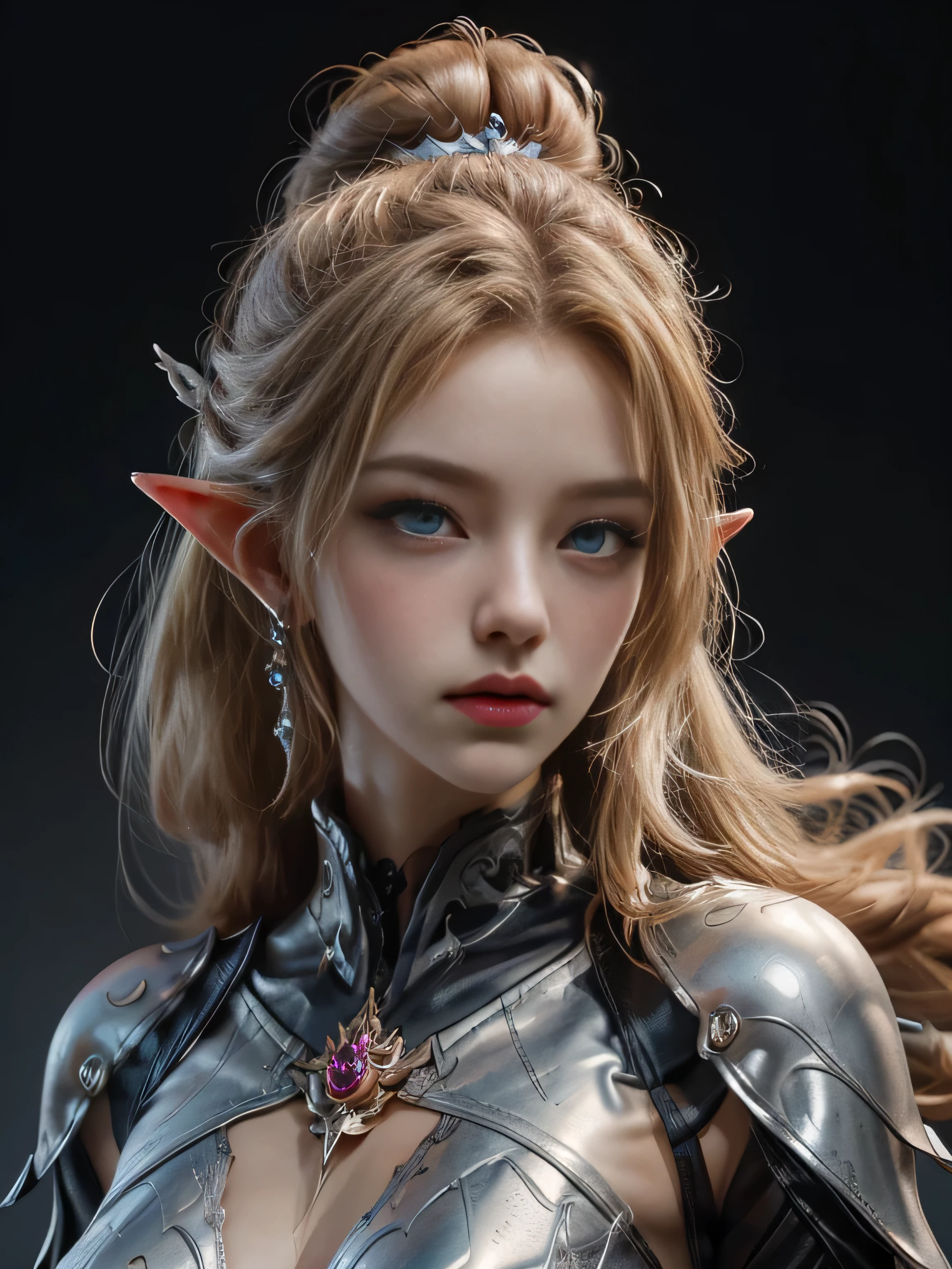 青い目をし、髪に赤いバラを飾った金髪の少女, コンセプトアート：Yang J, Artstationコンテスト優勝者, ファンタジーアート, extremely 詳細 アートジャーム, アートジャーム. 高い detail, アートジャーム 詳細, アートジャーム. アニメイラスト, style アートジャーム, エルフの少女, igモデル | アートジャーム, style of アートジャーム, アートジャーム style, 8Kキャラクターの詳細, 高い quality anime art, 高い quality illustration, 詳細 anime wallpapers, 詳細 anime art, 超リアル, エレガント, 高い quality realistic anime art, ((細かく描かれた目)) [Perfectly 詳細 eyes((宝石のような美しい目) 非常に詳細に描かれています)[はっきりと描かれた瞳孔]],[目の光[Precise 目の光ing]],[長くて美しいまつげ],[精密に描かれた髪 [美しく輝く髪, 詳細]], (Perfect hand-詳細 [ダメージのない美しい指 [美しい爪]]), (完璧な解剖学 (完璧にバランスのとれた比率)) [[全身肖像画]], [完璧なカラーコーディネート (光と物質の相互作用の正確なシミュレーション)],([正確な詳細](詳細, 高い)),[物語を伝える視覚芸術],((高いest quality)高い [[高密度描画]])(4K品質)