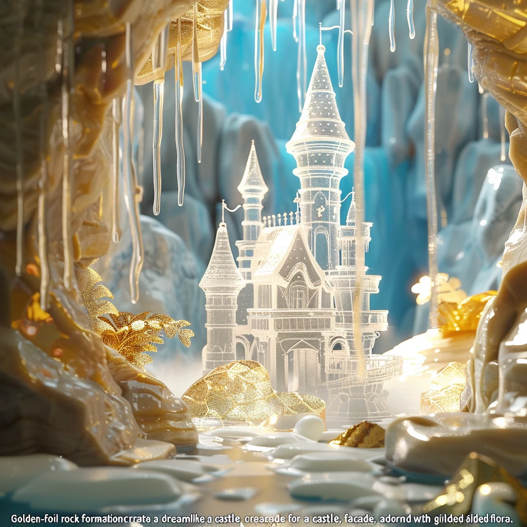 探索这个梦幻的冰宫城堡，感受每一块冰雕的精致。