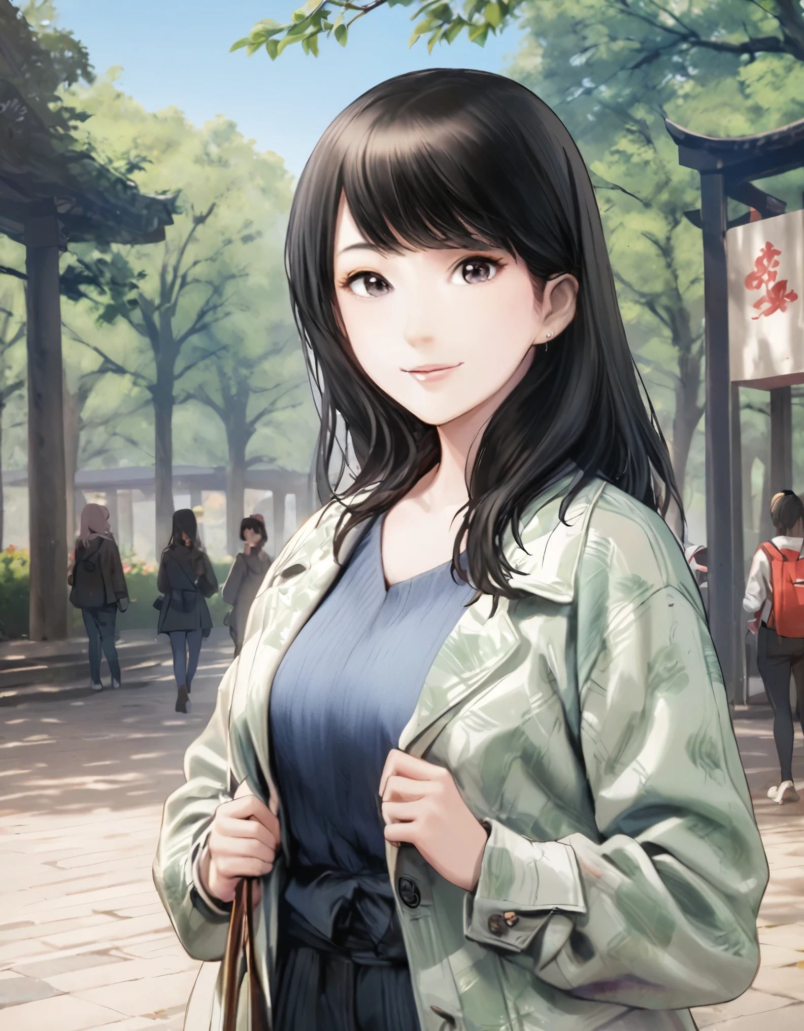 (best quality:1.2), 1girl, Ueno Park