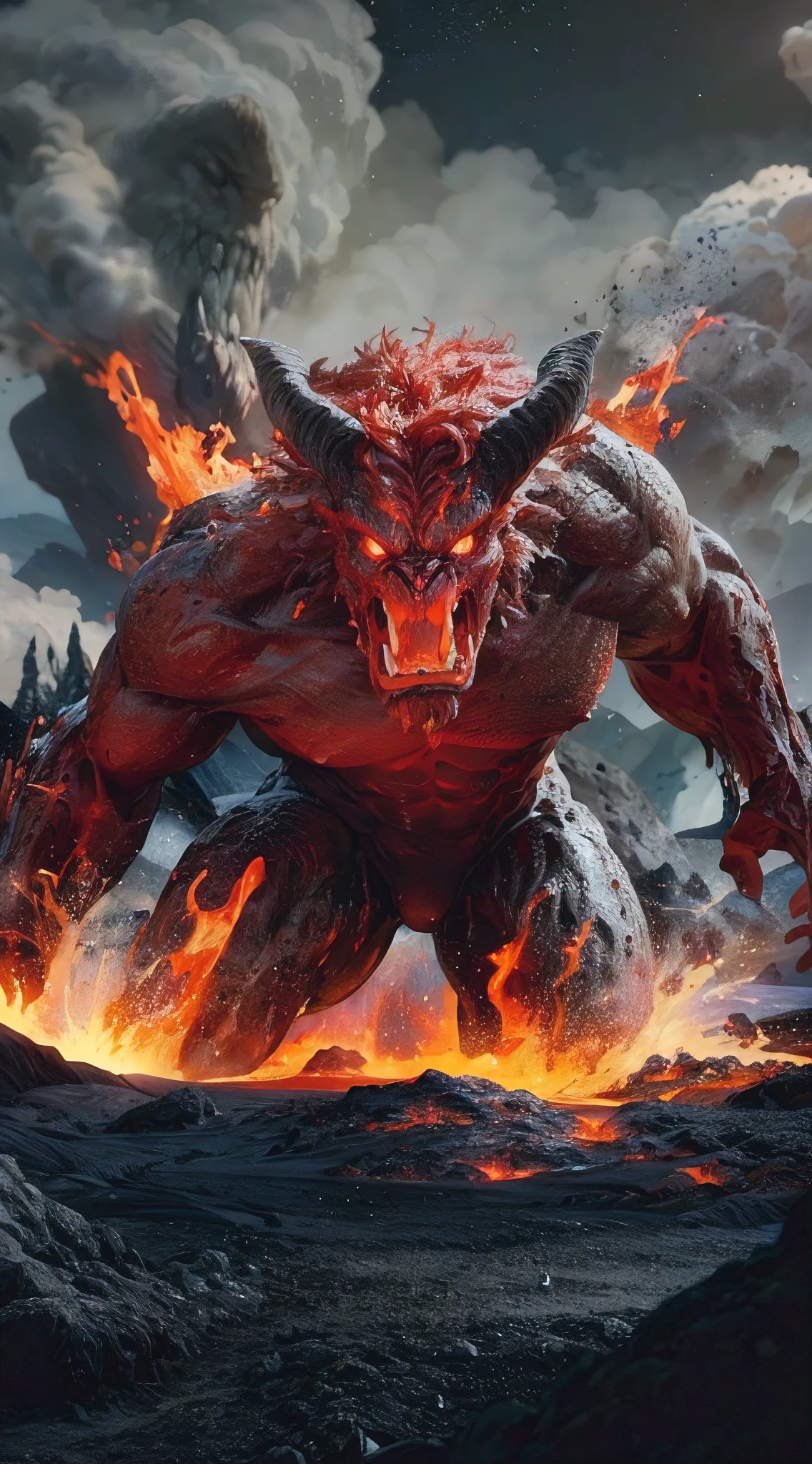 lava demon created with SeaArt AI