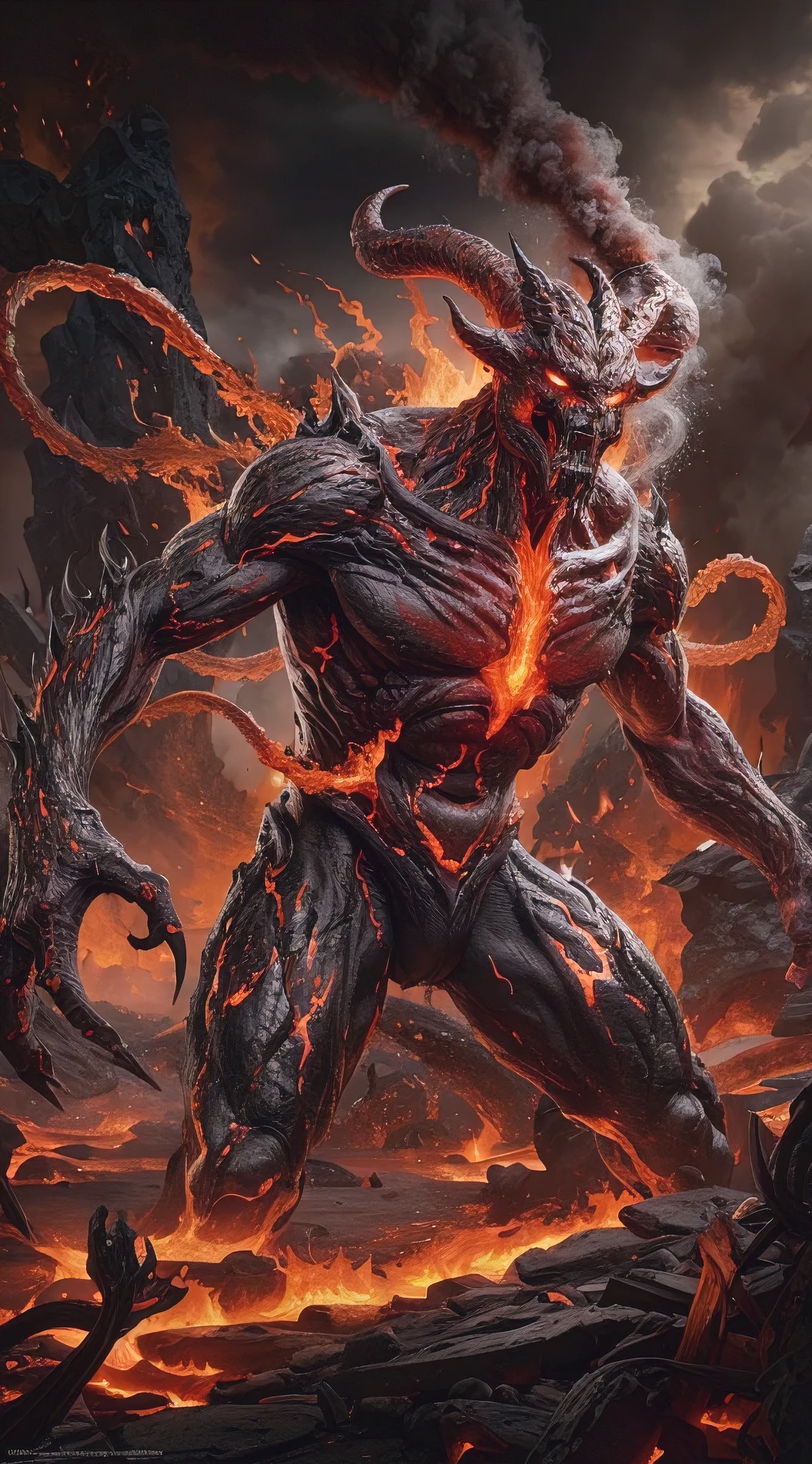 lava demon created with SeaArt AI