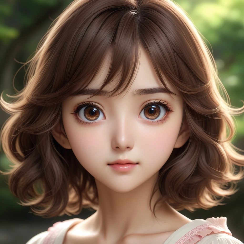 Very detailed,(Highest quality),((masterpiece)),(High resolution),original,Very detailed 8k 壁紙,(Very delicate and beautiful),Highest_hand,anime, One Girl, Sayuri, Young face, round face, Brown Hair, Wavy Semi-Long, Droopy eyes, Under one eye２Ren&#39;s Tears, Wink, smile, Throw kiss, alone, Female teacher-like appearance, Dark blue business suit, Light brown tie, Long pencil skirt