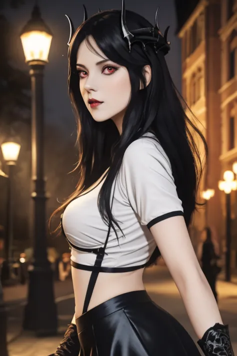 masterpiece, gothic aesthetic, dream atmosphere, ultra realistic, 16k, best quality, absurdres, perfect anatomy, 1girl, goth bru...