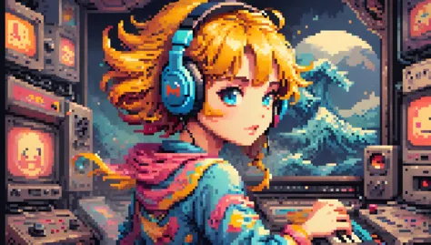 retro games, retro style characters, (masterpiece, highest quality, perfect composition, so beautiful, absurd, very detailed, in...