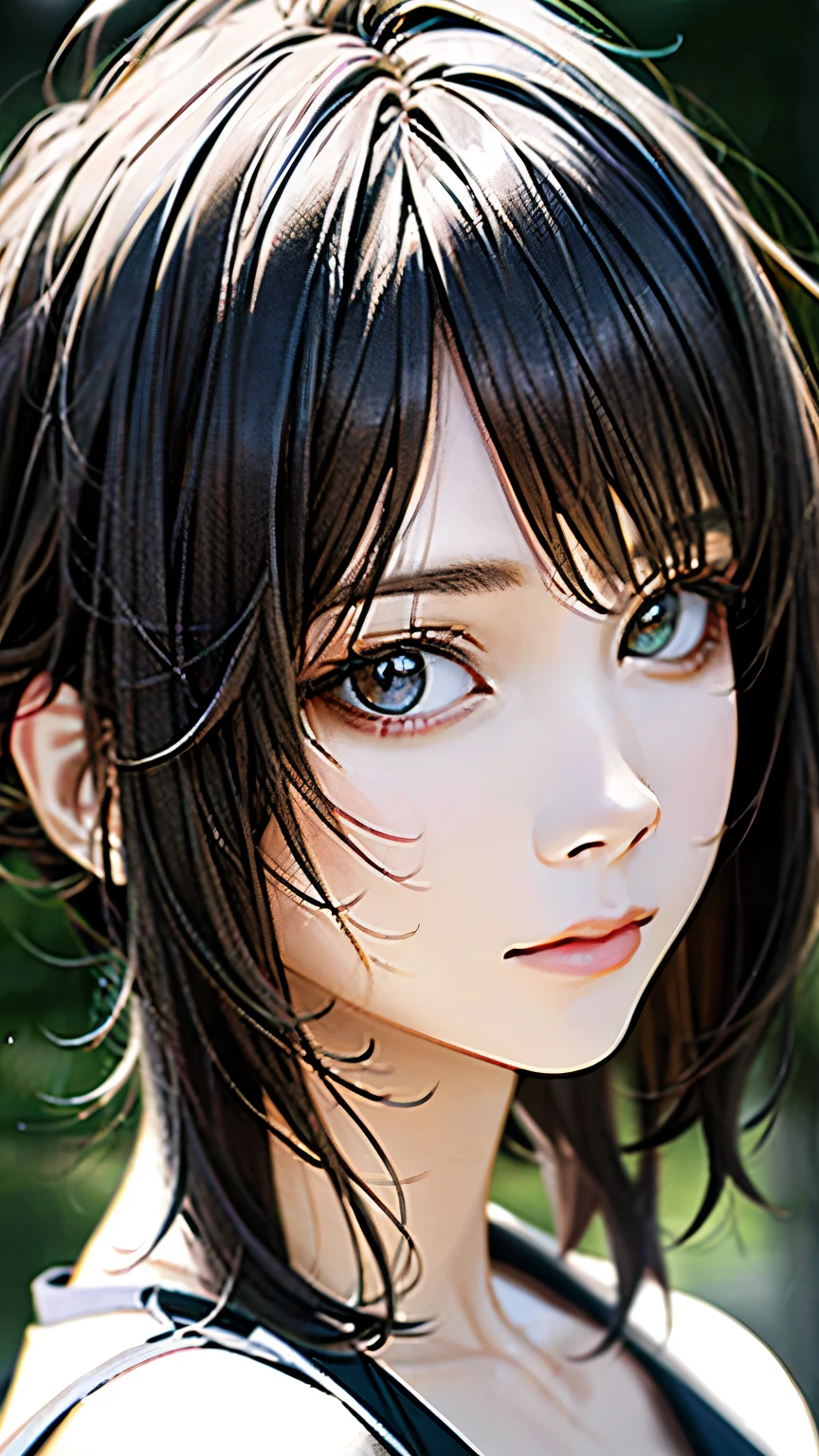 (hig彼st quality、8k、32k、masterpiece)、(Realistic)、(Realistic:1.2)、(High resolution)、Very detailed、Very beautiful face and eyes、1 girl、Delicate body、(hig彼st quality、Attention to detail、Rich skin detail)、(hig彼st quality、8k、Oil paint:1.2)、Very detailed、(Realistic、Realistic:1.37)、Bright colors