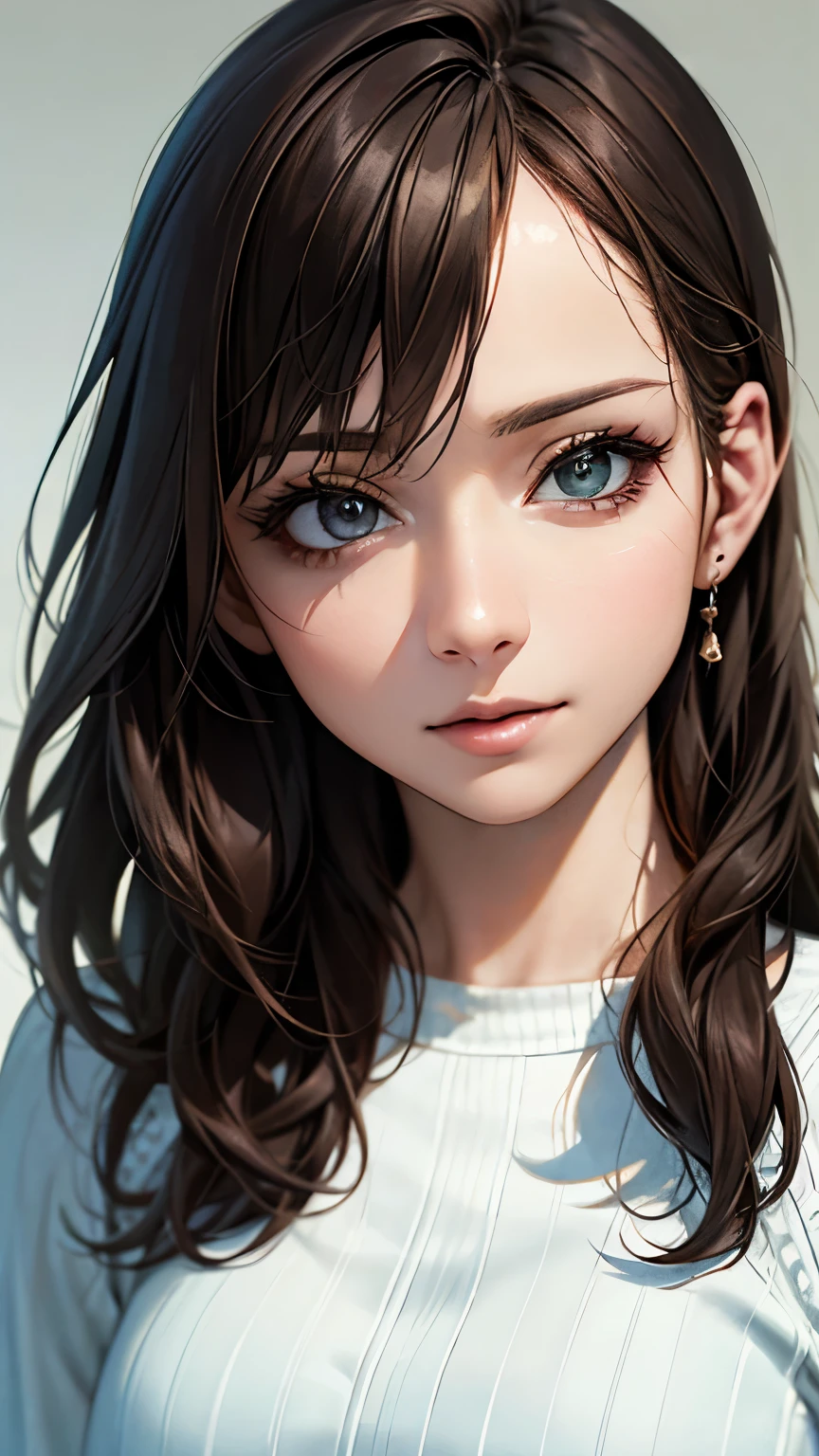 (hig彼st quality、8k、32k、masterpiece)、(Realistic)、(Realistic:1.2)、(High resolution)、Very detailed、Very beautiful face and eyes、1 girl、Delicate body、(hig彼st quality、Attention to detail、Rich skin detail)、(hig彼st quality、8k、Oil paint:1.2)、Very detailed、(Realistic、Realistic:1.37)、Bright colors、Full Body Shot, (Casual Fashion)