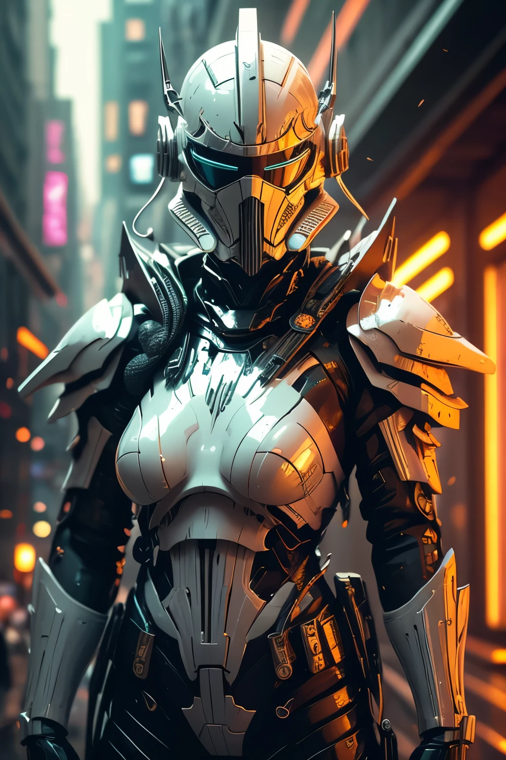 Sprite cyberpunk estilo SH4G0D, Mujer femenina Stormtrooper cósmica