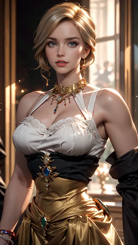 (an unbeatable masterpiece, side light, fine and beautiful eyes: 1.2), ultra-realistic 8k cg, perfect artwork, upper body, shiny...