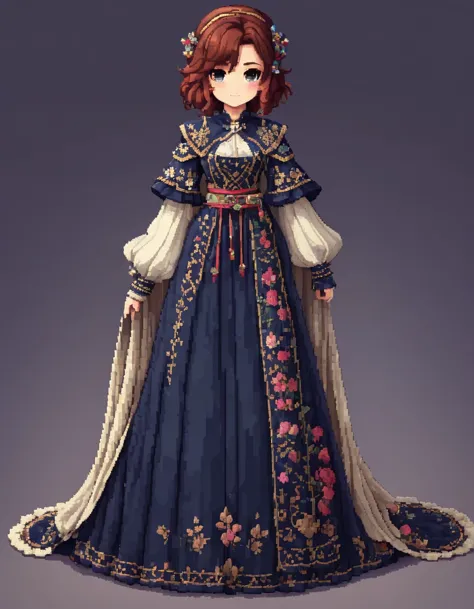 Pixel art style, A piece of clothing, whole body, Beautiful and detailed