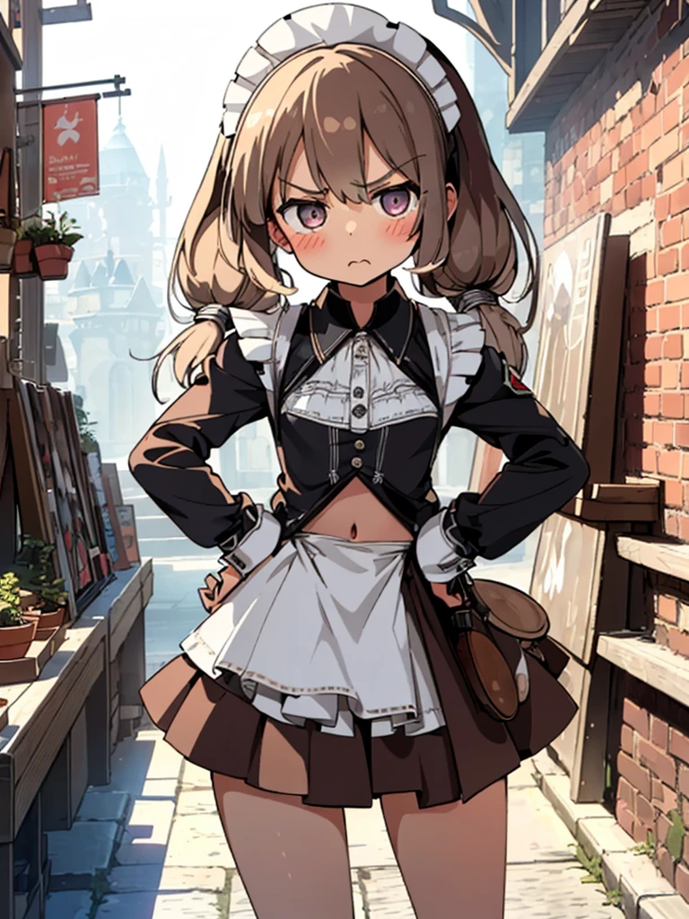 (slightly angry) expression, (Fantasy Store: 1.3), soft morning sun, fragrance, brick wall, hanging plants, relaxed atmosphere, weekend atmosphere. runt
break
(top quality, masterpiece, 8K, very detailed), (1 girl: 1.5), (loli: 1.3), blush, (examine: 1.2),
(Miniskirt: 1.2), (Bikini Maid Costume: 1.3),
(Platinum Brown Hair), Beauty Eyes, (Eyeshadow: 1.1), Glossy Skin, (Mascara: 1.0), (Medium: 1.2), (Under: 1.2), Blake, (((loli)),
(from the front: 1.8), (cowboy shot: 1.3), (bent over), (standing: 1.1), (pose with hands on the hips: 1.1),
naked
Ultra High Resolution, Absurdity, (Highly Detailed Background: 1.1), Official Art, Dramatic Lighting, IQ20000,