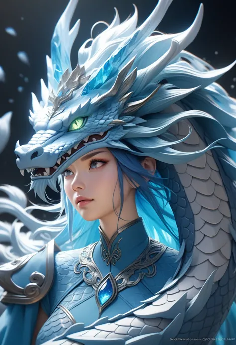 (blue, vibrant, dynamic:1.1), (best quality, highres:1.2), (realistic, photorealistic:1.37), masterpiece:1.2, chinese dragon, bu...