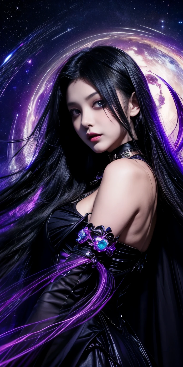 (highest quality,High resolution:1.2),(dark,Threatening:1.1),(Bad luckな:1.1), In the vortex of space,
Heart of a Goth Maiden, Very dark shade.
Her Eyes, Like dazzling fur in a starless haze,
A symphony of despair in their eyes.
Her Mogul Snaps, Mysterious Cemetery,
Think about it, The source of her sadness.
Black hair swaying in the moonlight,
She weaves despair into her dreams.
oh, Her Soul, Shadow&#39;Embrace,
Take me to space.
At each step of the Kelhudelgoring, She summons darkness,
Dance of the Void, Whippler Big Spark.
Her touch is the cold caress of the void,
In her vague existence, I am left confused.
For Love, Bumblewisk, Cosmic Power,
Stars shining in the endless night.
Confusion swirls, Let the emptiness cry out,
Our love is a dazzling dream in the universe.
Gothic Witch of the entire star world,
In your void, I find my soul.
Hypermaximalist, Anime Style, Breathtaking oil paintings, Surreal, Ultra-realistic digital illustrations that mimic the style of oil paintings, Seamlessly blending Alex Grey&#39;s psychedelic visionary art with H&#39;s biomechanical aesthetic.R. Giger. Great composition, masterpiece, highest quality, (devil,Satan,Lucifer:1.1),(devilish:1.1),(Bad luck,Bad luckな:1.1),(Powerful figure:1.1、Big Breasts、Glasses) 、 ((((Huge glasses, Nerd Glasses, thick glasses, Round Glasses)))),(((Big Breasts)))、(Red eyes glow:1.6)、(Red glowing eyes,Sharp teeth:1.1),(Black wings,thick,shabby:1.1),(hellish landscape:1.1),(fire,sulfur:1.1),(Threatening atmosphere:1.1),(dark shadows,Threatening presence:1.1),(Bad luck clouds,Stormy Skies:1.1),(dark,Spooky atmosphere:1.1),(Bad luck aura,Evil energy:1.1),(dark aura,cigarette:1.1),(Extreme heat,Burning Flames:1.1),(Surreal,Nightmare Visions:1.1),(Predicting the end:1.1),(Twisted corners,Fiery crown:1.1),(Bad luck whispers,devilish laughter:1.1),(Cries of pain,echoing screams:1.1),(Bad luck symbols,Ancient runes:1.1),(Mysterious Relic,dark artifacts:1.1),(Infernal Ritual,Ritual sacrifice:1.1),(devilish minio