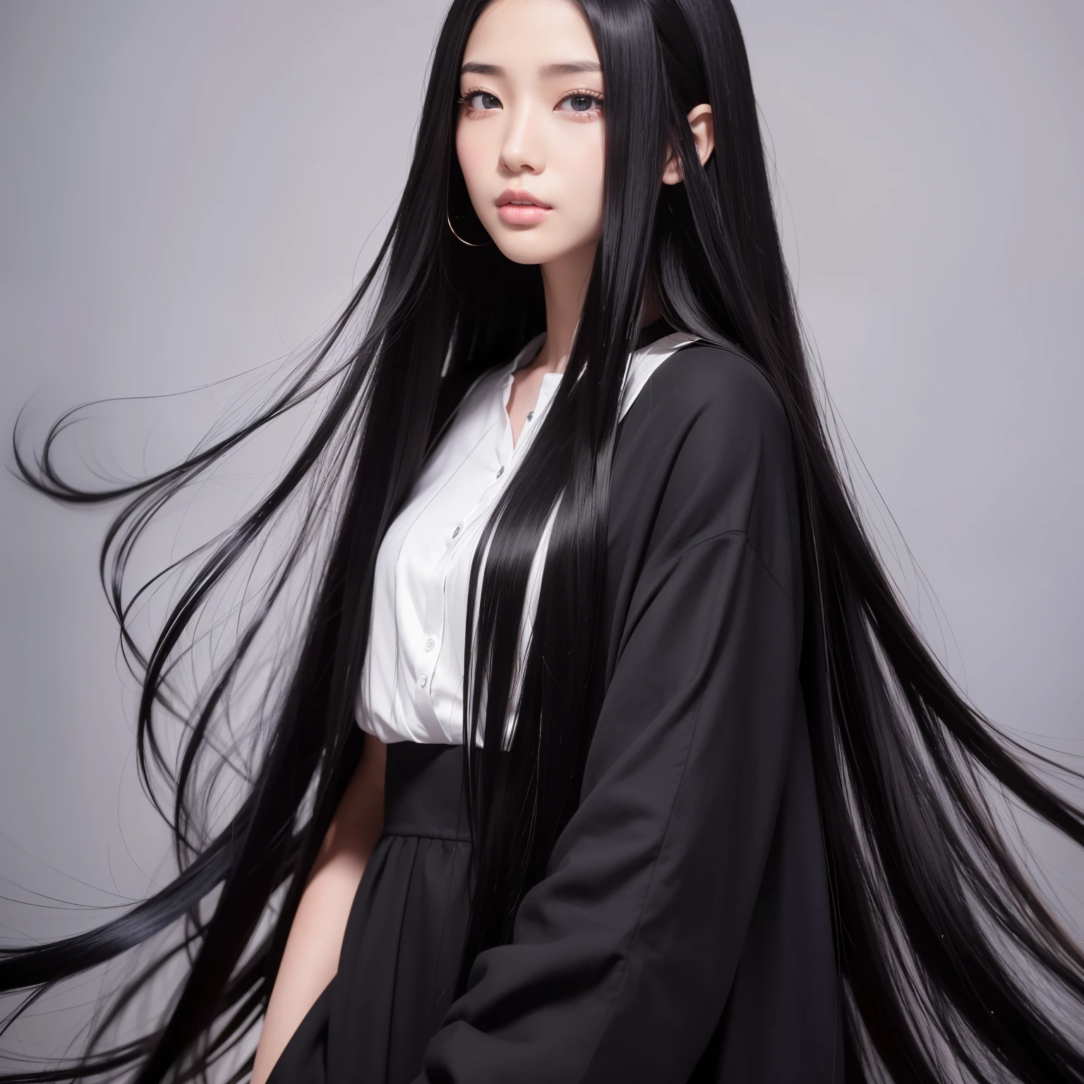 Super Long Hair、Best image quality、highest quality、Highest Resolution、Ultra-realistic photos、Full body photo、1 girl、Very beautiful face、Super super long hair、Hair Length Approx.５Meters、Straight black hair、Black hair longer than height、Black hair that hasn&#39;t been cut for over 20 years、Slender body、naked、World Long Hair Contest Winner、Terrifyingly thick black hair、My very long black hair is wrapped around my body.、Location: Bedroom、3Meters離れたところから撮影、Shiny and beautiful black hair、Terrifyingly long black hair、The luster of her black hair is so beautiful、Too much black hair、Very long black hair filling the screen、The longest black hair in the world、The most black hair in the world、The most beautiful black hair in the world、My long black hair is spilling out all over the room.、My long black hair makes the whole room pitch black.、Her very long black hair is tucked up in both hands、Her long black hair blooms like a flower garden、