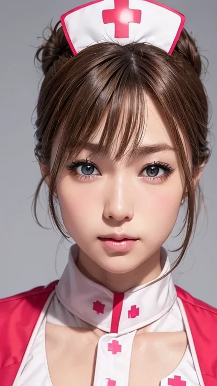 (Photoreal:1.4, 8K), highest quality, masterpiece, ultra high resolution, perfect dynamic composition, big face、round face、((lig...