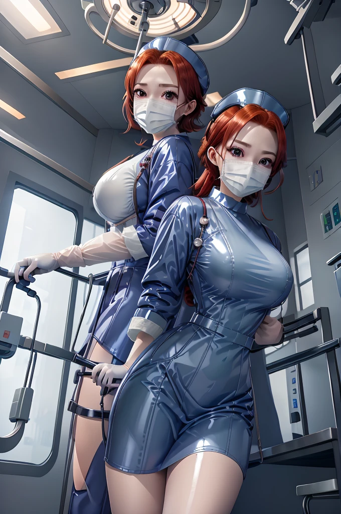 nurse uniform,hospital, latex nurse suit,nurses,busty,elbow gloves,labcoat,red hair woman,white eyes , gigantic ,medical instruments,asian nurse,two nurses,speculum,examination room,oversize ,big ass ,strap on, lay on table ,legs spreaded,giving birth,gyno chair , dentist,Milf,latex,green uniform