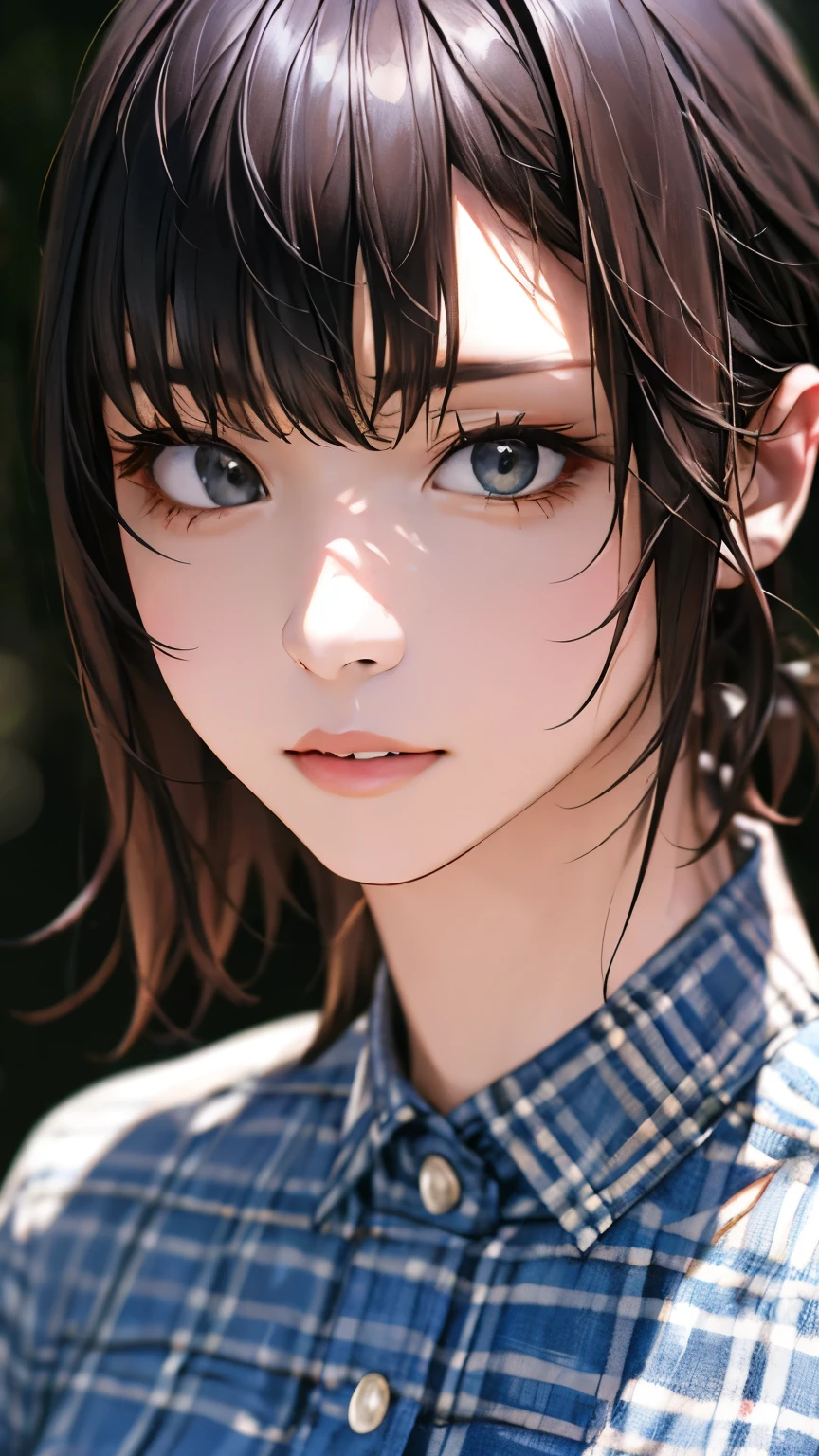 (hig彼st quality、8k、32k、masterpiece)、(Realistic)、(Realistic:1.2)、(High resolution)、Very detailed、Very beautiful face and eyes、1 girl、Delicate body、short hair, (hig彼st quality、Attention to detail、Rich skin detail)、(hig彼st quality、8k、Oil paint:1.2)、Very detailed、(Realistic、Realistic:1.37)、Bright colors、Full Body Shot, (Casual Fashion)