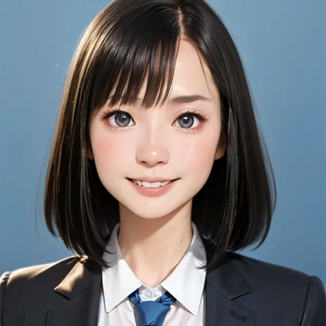 (kawaii 24 year-old Japanese girl, Nogizaka idol, Korean idol), (glossy hair, very short hair, bangs:1.3), (beautiful black eyes...