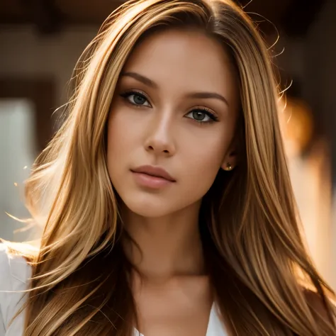Chica hermosa, Brazilian model, 23-year-old blonde model, modelo rubia mirando a la camara, mujer de rostro hermoso, mujer de ca...