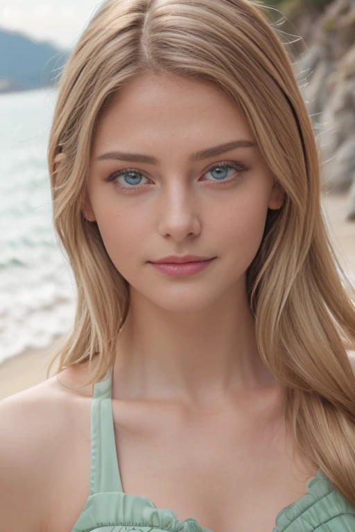 (The best quality, 4k, 8k, High Resolutions, Masterpiece:1.2), ultra detailed, detailed face, Detailed lips and eyes..........., cute makeup , attractive appearance, expressive face, realist, , beautiful Caucasian girl , Beautiful teen model  ,Beautiful Caucasian woman , 17 years old, big blue eyes, clear skin, Slim and athletic, hair that covers one eye,
BREAK  (dynamic pose),  BIG BREASTS , excited expression, Soft sunlight illuminating the scene, Subtle movement of the wind in the hair, happy expression, gloomy atmosphere, kindly, Natural lighting that emphasizes your features..........., Subtle shadows that add depth and dimension to the image....... mlp Applejack  , green eyes , by rubio , Golden hair , aviation elegant hotel, whole body  , posing on the beach , school clothes 