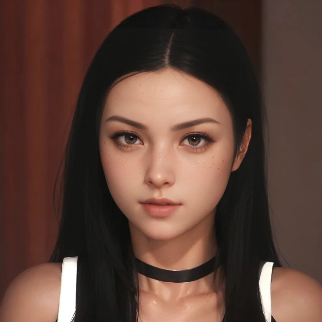 (melhor qualidade,ultra-detalhado),(Realista:1.37),tifa lockhart, Rosto bonito e detalhado, textura ultra realista, rosto delicado, corpo delicado, expression with sexy look, athletic body