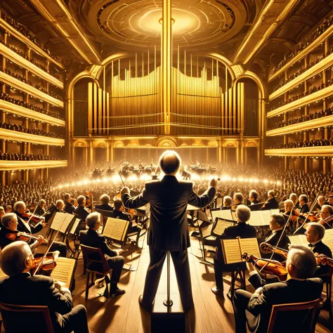 in the heart of a bustling metropolis, a conductor directs an orchestra of time, each musician playing a different era's melody....