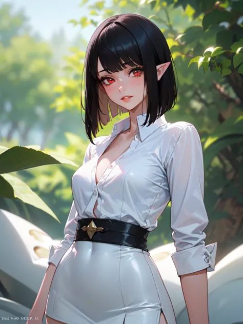 sfw (masterpiece, best quality, 32k) a teenage girl with medium black hair ((stark black hair, dark black hair, bangs, straight ...