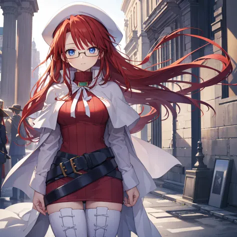 pov,(nsfw:1.2),summonnightaty, aty, (young:1.3),long hair, blue eyes, red hair, beret, hat, glasses,
BREAK long hair, thighhighs...