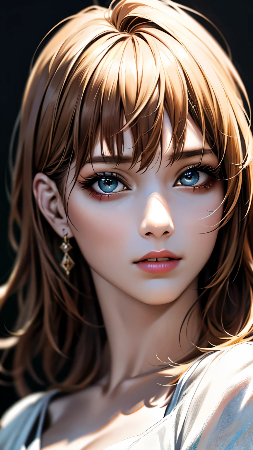 (hig彼st quality、8k、32k、masterpiece)、(Realistic)、(Realistic:1.2)、(High resolution)、Very detailed、Very beautiful face and eyes、1 girl、Delicate body、(hig彼st quality、Attention to detail、Rich skin detail)、Bright colors