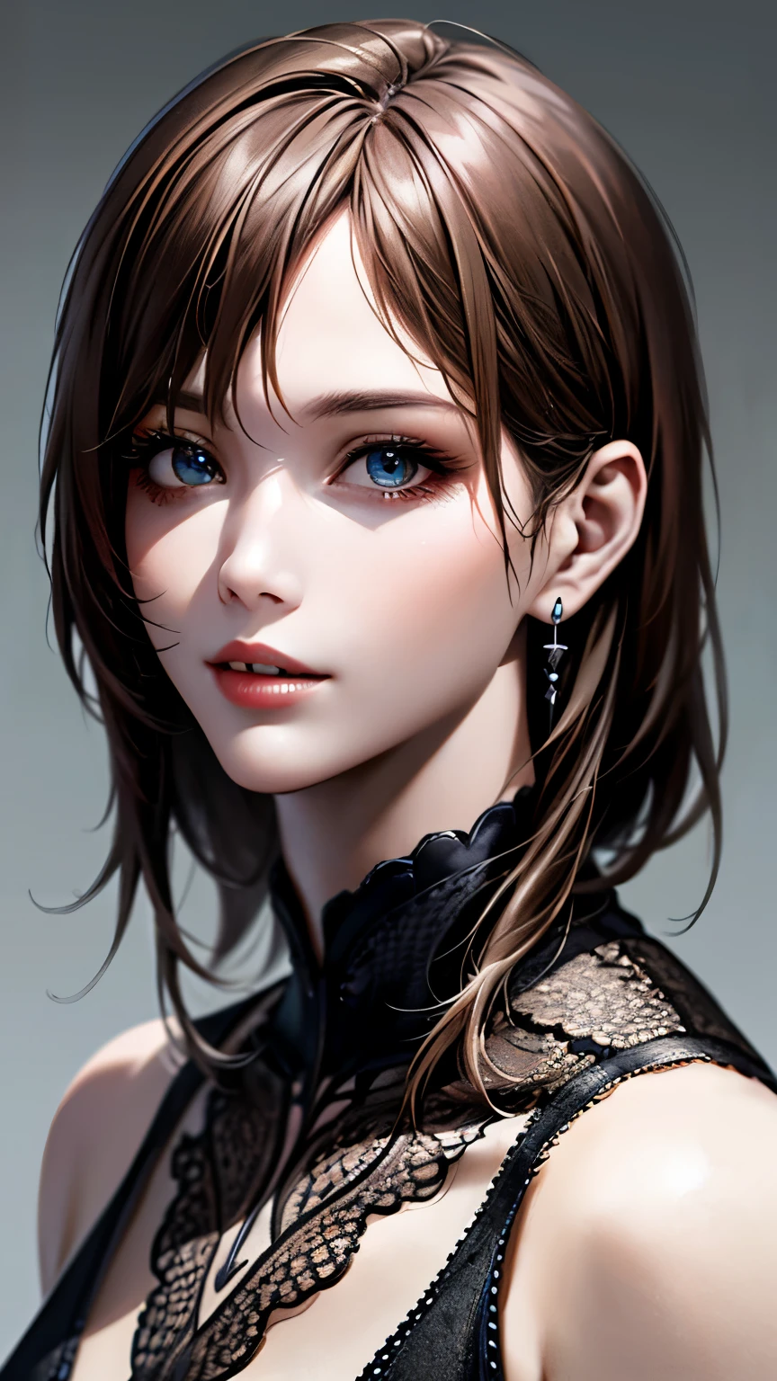 (hig彼st quality、8k、32k、masterpiece)、(Realistic)、(Realistic:1.2)、(High resolution)、Very detailed、Very beautiful face and eyes、1 girl、Delicate body、(hig彼st quality、Attention to detail、Rich skin detail)、Bright colors