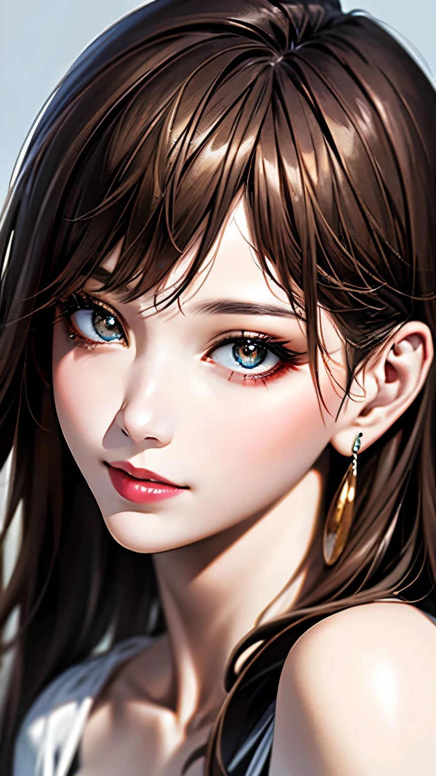 (hig彼st quality、8k、32k、masterpiece)、(Realistic)、(Realistic:1.2)、(High resolution)、Very detailed、Very beautiful face and eyes、1 girl、Delicate body、(hig彼st quality、Attention to detail、Rich skin detail)、Bright colors