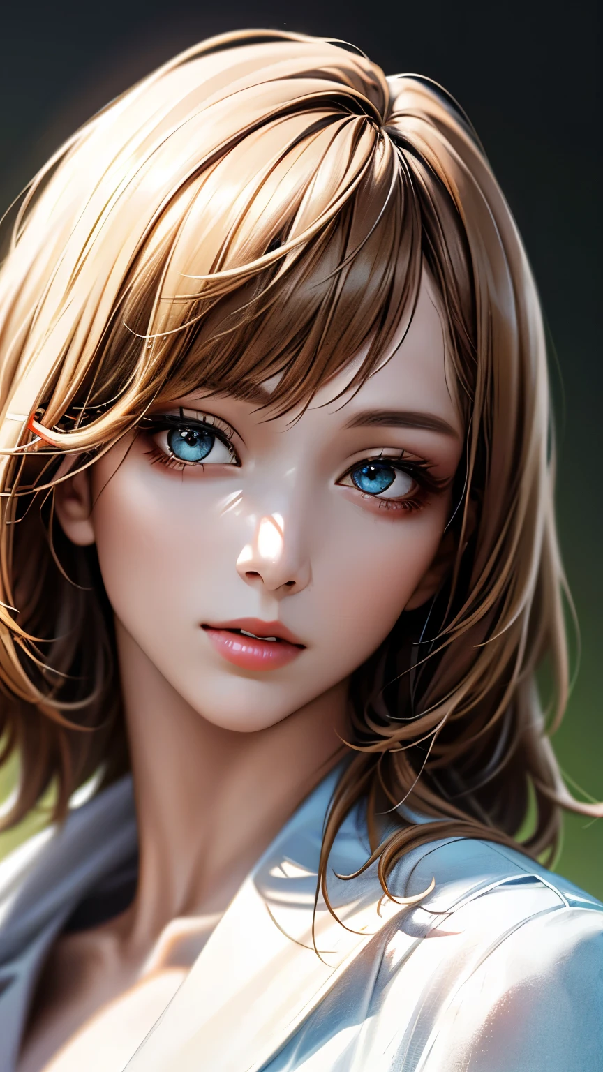 (hig彼st quality、8k、32k、masterpiece)、(Realistic)、(Realistic:1.2)、(High resolution)、Very detailed、Very beautiful face and eyes、1 girl、Delicate body、(hig彼st quality、Attention to detail、Rich skin detail)、Bright colors