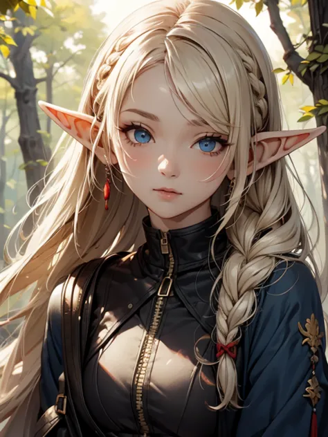 masterpiece, highest quality, Very detailed, 16k, Ultra-high resolution、1 Elf girl, Detailed face、Perfect Fingers, Elf Ears, Sma...