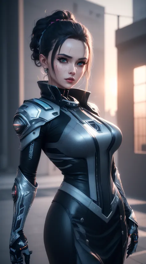 ((best quality)), ((masterpiece)), (detailed:1.4), 3D, Image of beautiful cyberpunk woman,High Dynamic Range (High Dynamic Range...