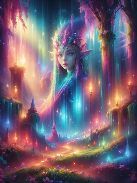 (best quality, 4k, high resolution, masterpiece:1.2), super detailed, practical, radiant lighting, new era elves, portrait, drea...