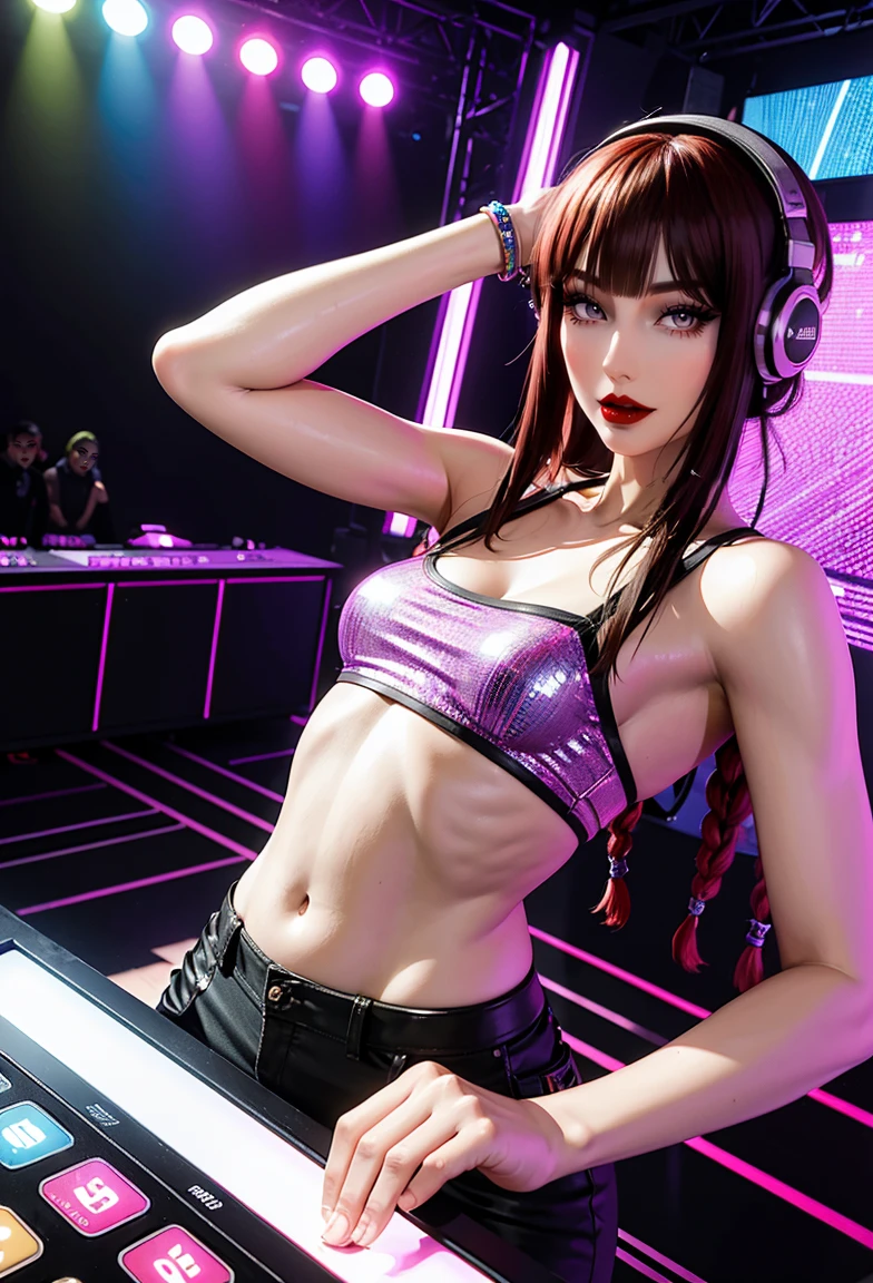 Amai Liu, Sensual, Insights, leading, Upper Body, Female DJ, Colorful  clothes - SeaArt AI