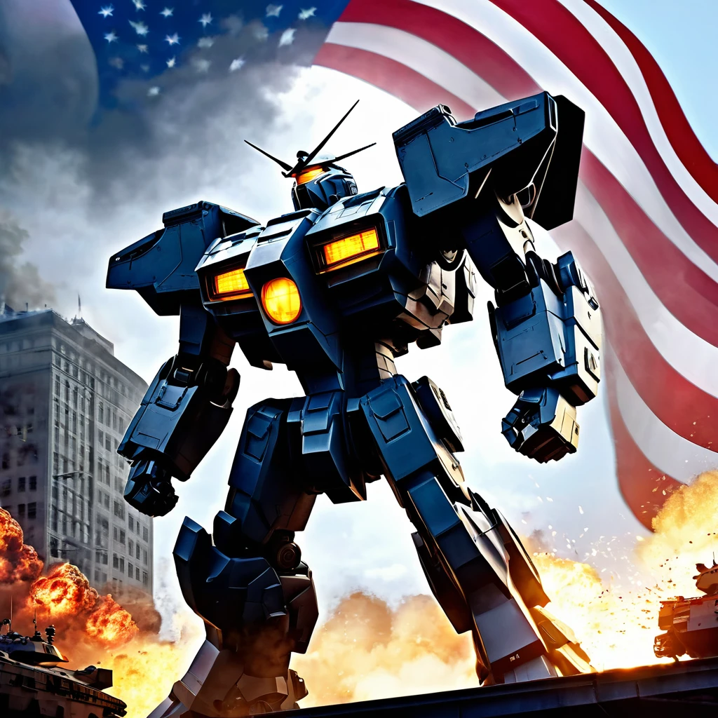 President Trump is piloting a Gundam, liberating the White House from the Democrat rat bastards