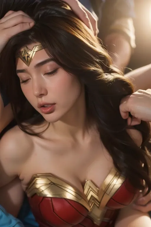 私はWonder Womanです、完璧なWonder Womanの衣装，On all fours,押しDefeated,Defeated,A man mounts me、Hug from the front,お姫様Hugged,Hugged,Being s...