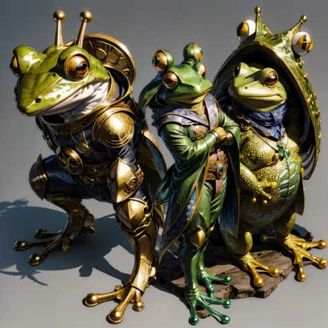 Concept Art, Creatures, frog、Frog-like idol&#39;s stage、High-quality illustrations, Impressive and realistic depiction of a frog...